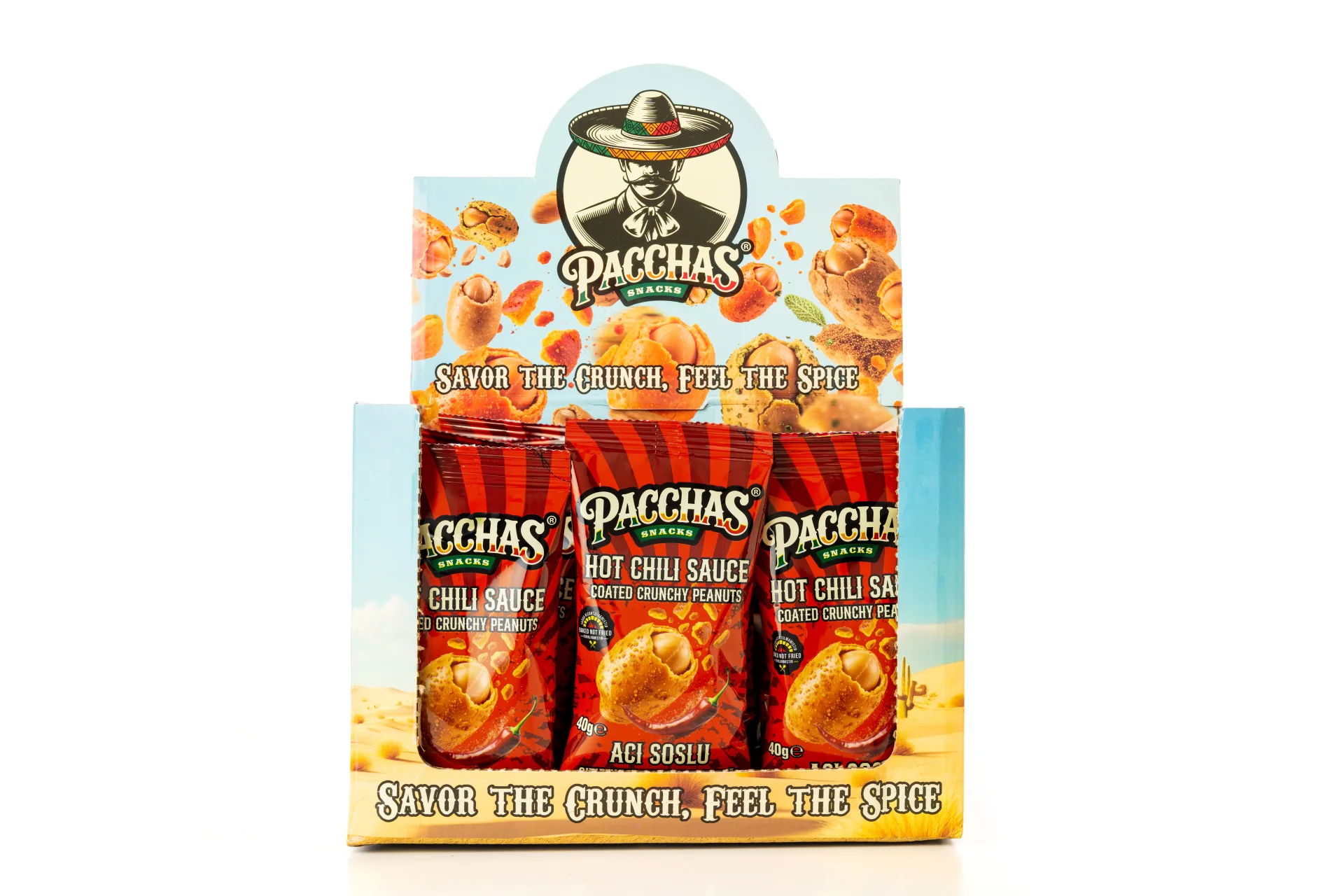 Acı Biber Soslu Çıtır Kaplamalı Yer Fıstığı