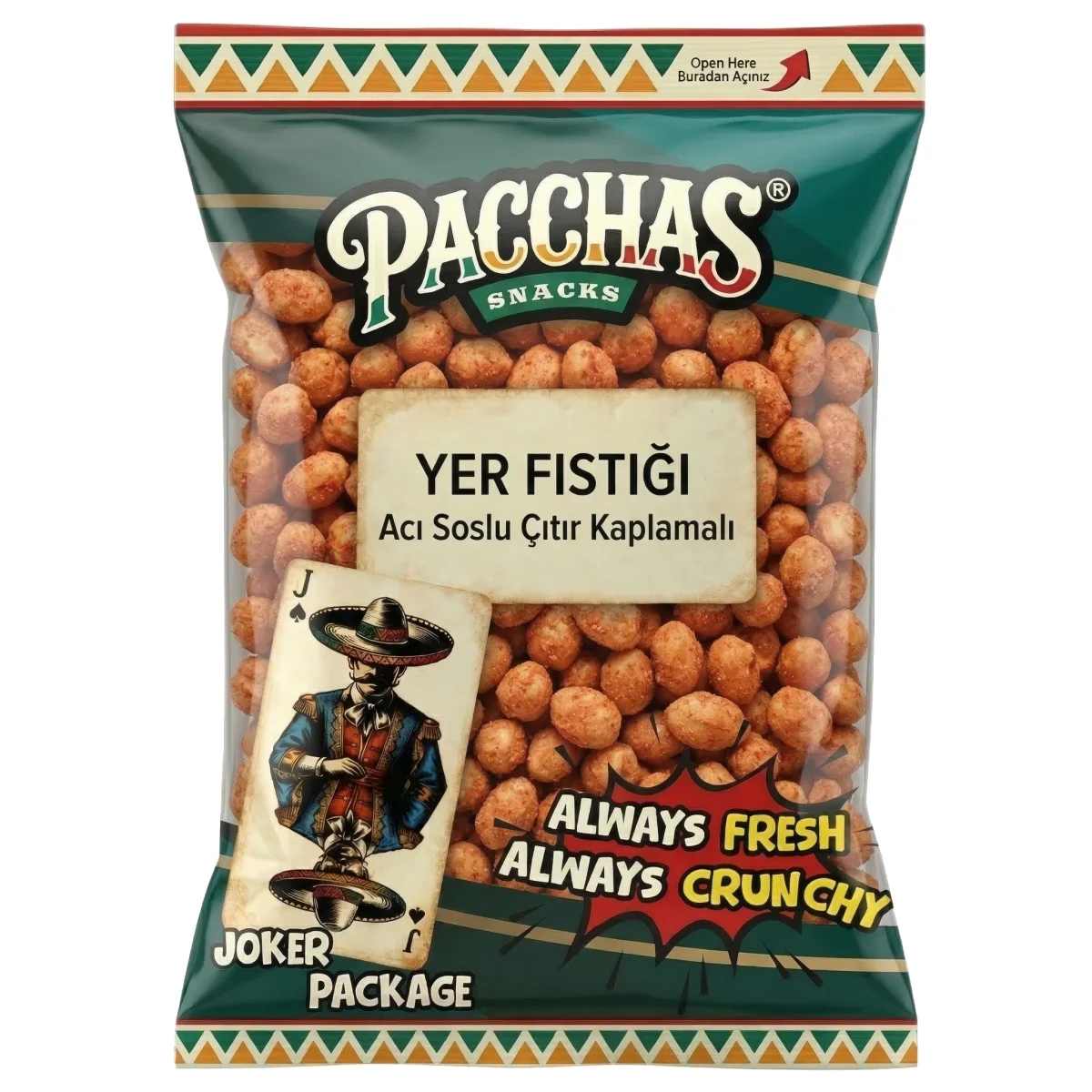 Acı Soslu Çıtır Kaplamalı Yer Fıstığı