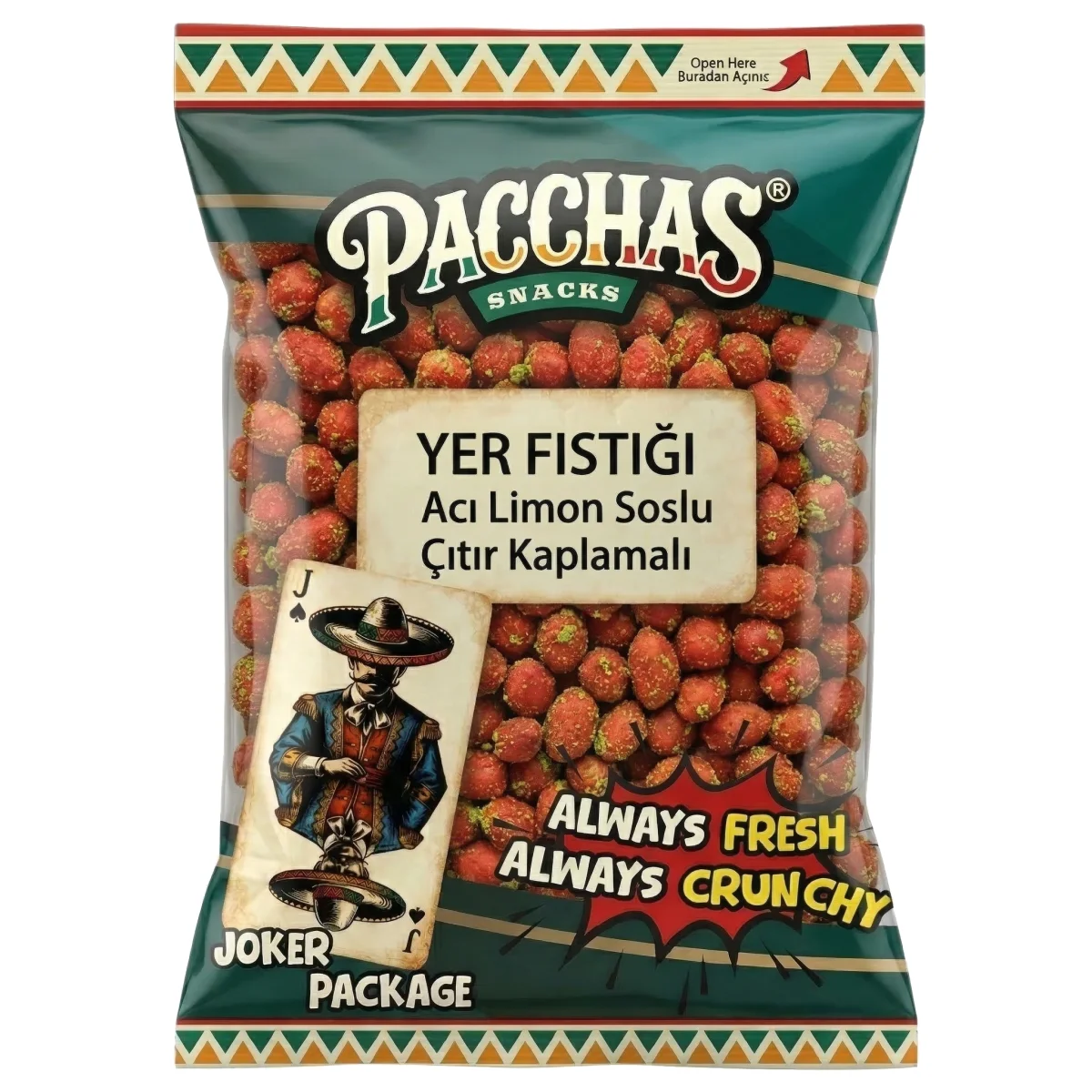 Acı Limon Soslu Çıtır Kaplamalı Yer Fıstığı