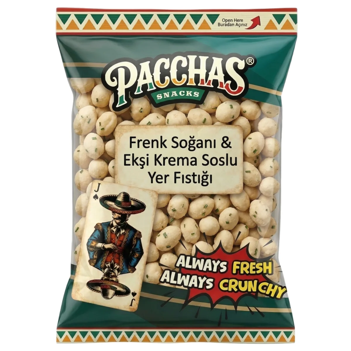 Frenk Soğanı & Ekşi Krema Soslu Çıtır Kaplamalı Yer Fıstığı