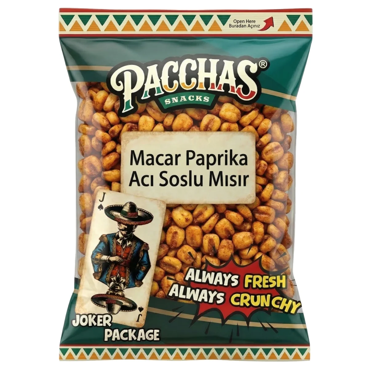 Macar Paprika Acı Soslu Mısır